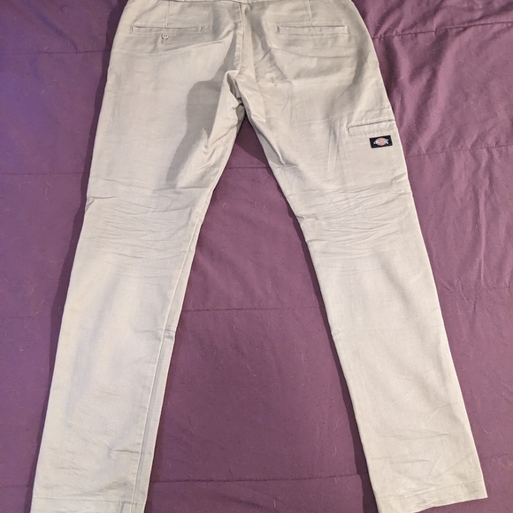 Dickies Skinny Fit Double Knee Work Pants 33x32 Desert Sand - Picture 3 of 4
